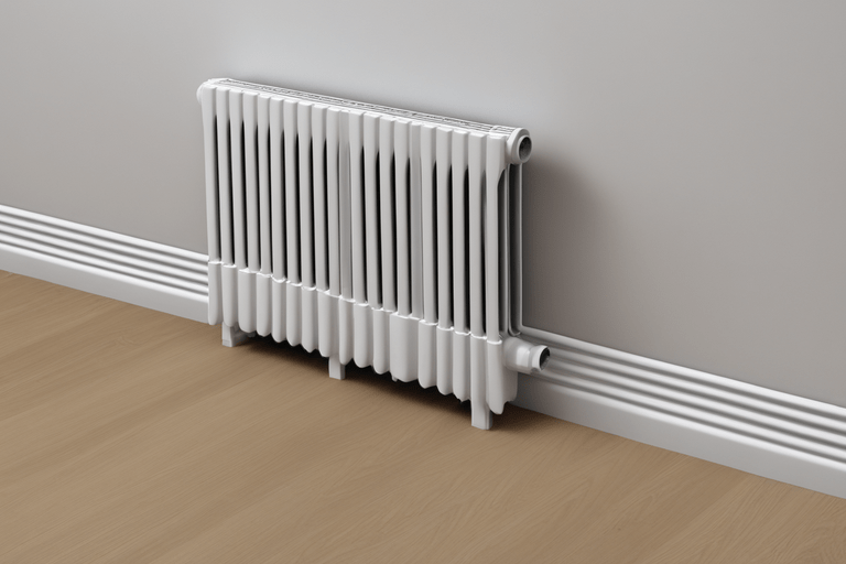 radiator with skirting boards